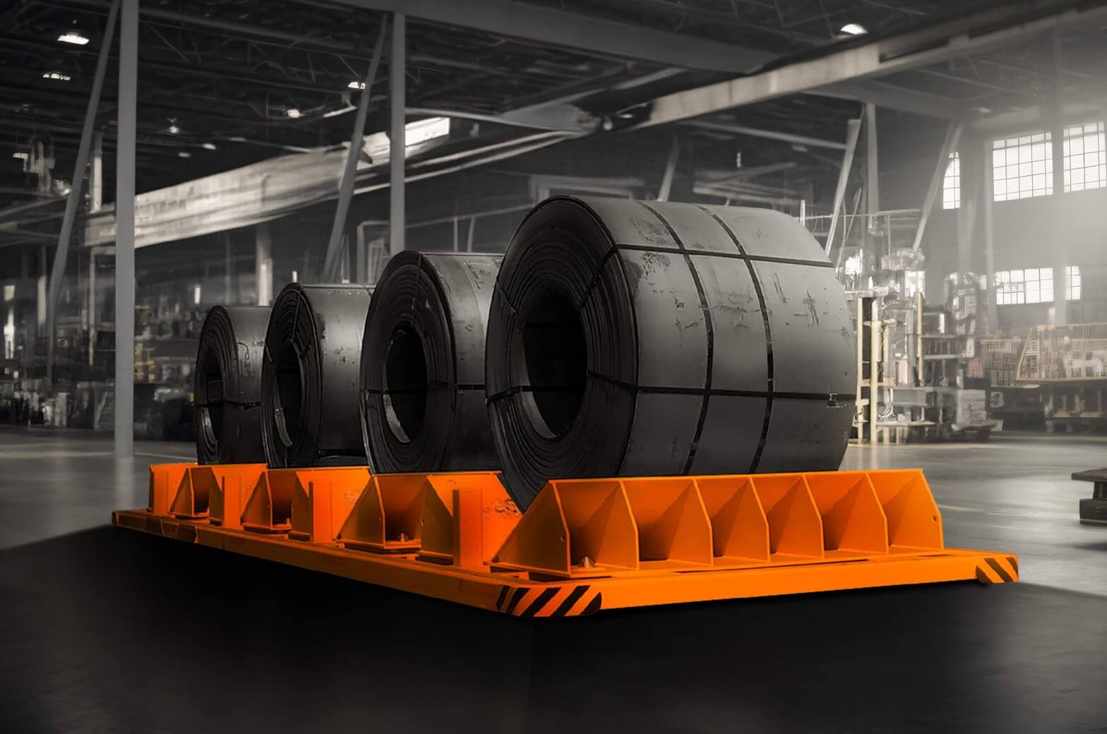 coil transport with coil tainer