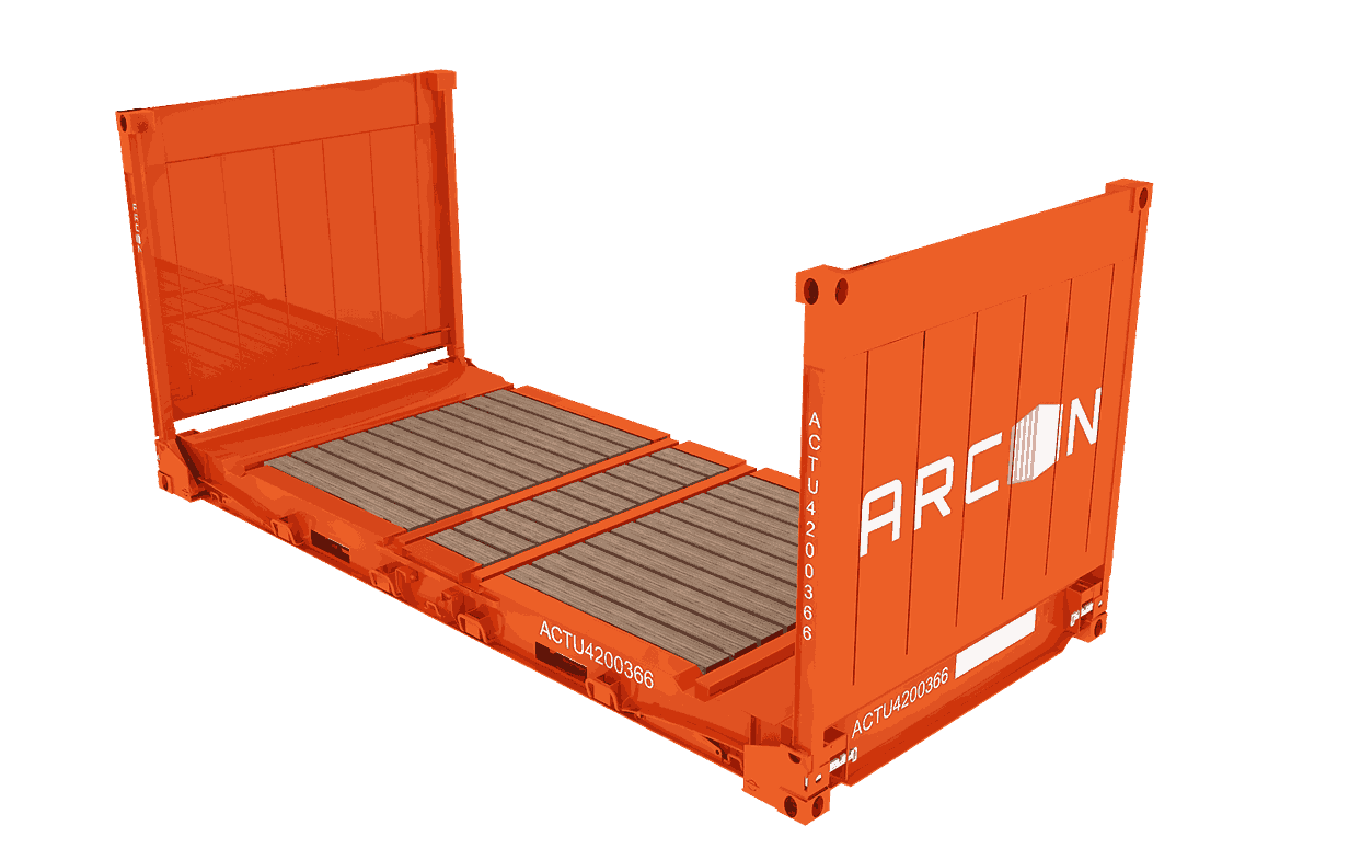 20ft flat rack container - 1