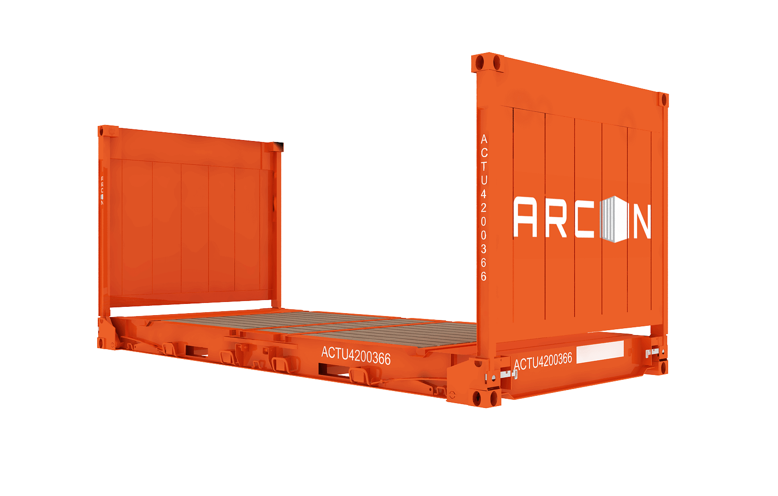 20ft flat rack container - 3